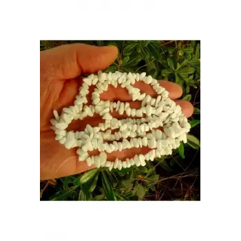 Beyaz Oniks Kırıktaş Dizi 80 cm