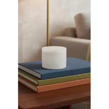 Beyaz Selenit Kapaklı Enerji Kutusu 58SK