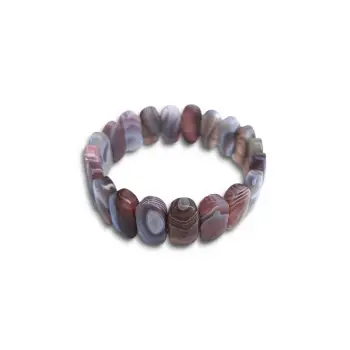 Birinci Kalite, Botswana Akik Bileklik, Büyük Boy 557-1