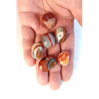 Çizgili Akik 50 Gram Tamburlu Parçalar 446