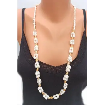 Deniz Kabuklarından Uzun Kolye 213-1