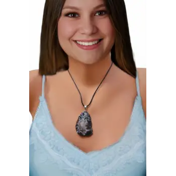 Doğal Akik Jeot Kolye 308-2