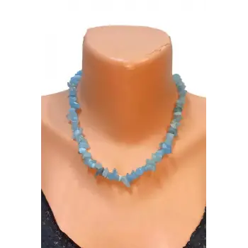 Doğal Akuamarin Kolye Kırıktaş 661-2