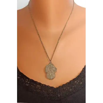 Doğal Çöl Gülü, Sabır Taşı Kolye 336-1