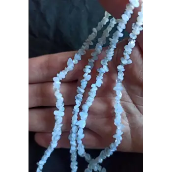 Doğal Kalsedon İnce Kırıktaş Dizi-86 cm