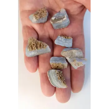 Doğal Kalsedon Küçük Parçalar 50 Gram - 674