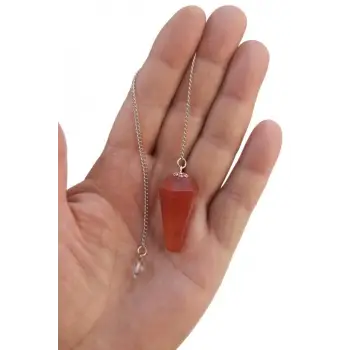 Doğal Karnelyan Akik Pandül - Sarkaç 222-9