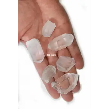 Doğal Kristal Kuvars Piramit Uçlar - 100 Gram
