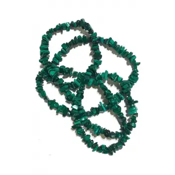 Doğal Malahit Kırıktaş Dizi - 80 cm.