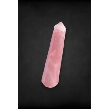 Doğal Pembe Kuvars Masaj Çubuğu 105-3