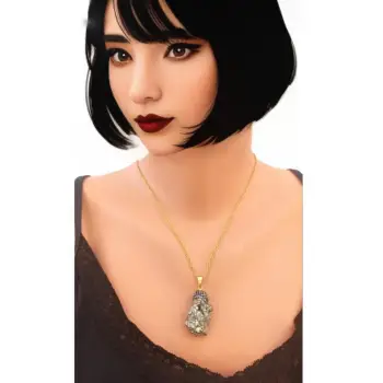 Doğal Pirit Kolye 605-1