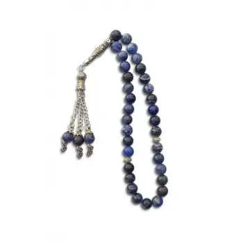 Doğal Sodalit Tesbih - 8 mm. 347-1