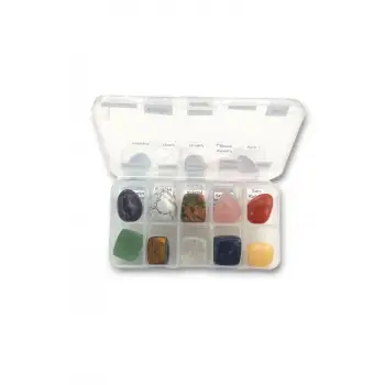 Doğal Taş Koleksiyonu, 10 Parça Bölmeli Kutuda DK10