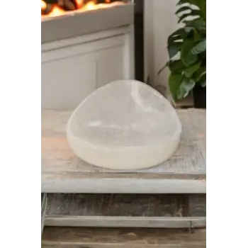 Enerji Çanağı Beyaz Selenit Küçük Kase 59KB