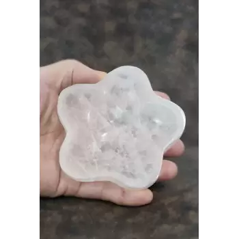 Enerji Çanağı Beyaz Selenit Yıldız Kase 45YI