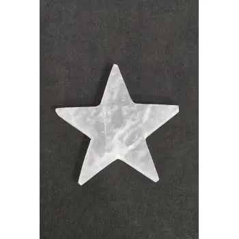 Enerji Yükleyici Beyaz Selenit Yıldız Plaka 44SY