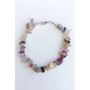 Gökkuşağı Florit Bileklik Kırıktaş 625-2