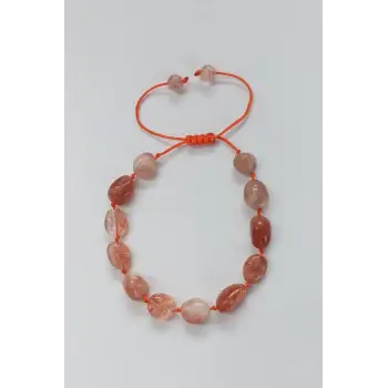 Güneş Taşı Bileklik Makrome Ayarlı 444-5