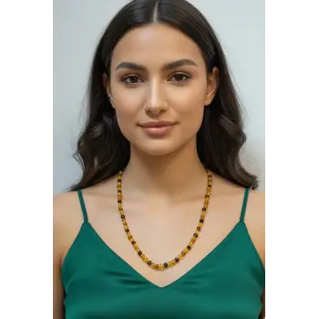 Hakiki Baltık Kehribarı Uzun Kolye 507