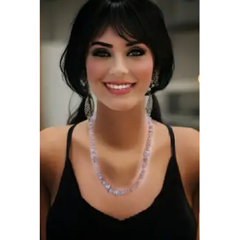 Işıltılı Kırıktaş Labradorit Kolye 347-4