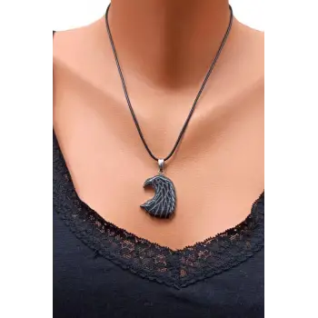 Kartal Figürü Hematit Kolye 127-3