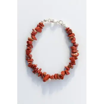 Kırmızı Jasper Bileklik Kırıktaş 660-1