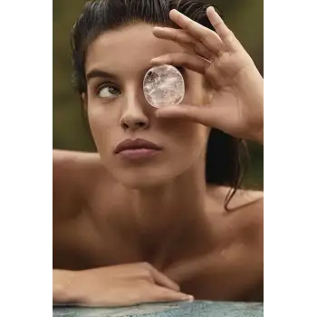 Kristal Kuvars Masaj Terapi Taşı 551