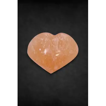 Küçük Boy Turuncu Selenit Kalp