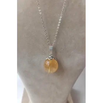 Küre Kesim Sitrin Kolye 467-2