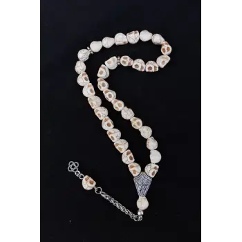 Kurukafa Taş Tesbih Beyaz 104