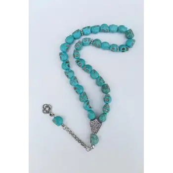 Kurukafa Taş Tesbih Mavi 103