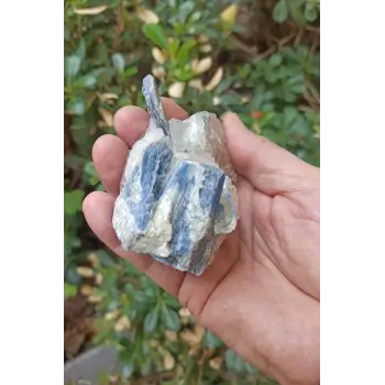 Kuvars Kristali İçinde Kyanit Koleksiyonluk Parça KY31