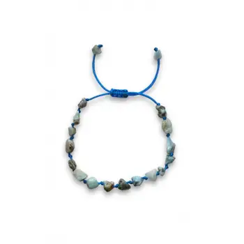 Larimar Bileklik Makrome Ayarlı 405-3