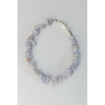 Mavi Akik Bileklik Kırıktaş 632-1