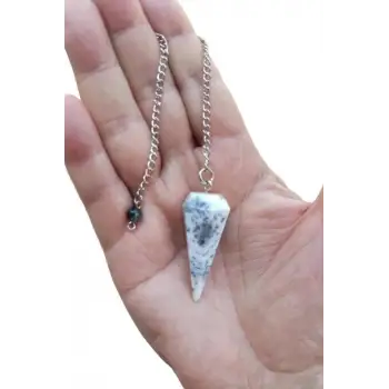 Merlinit, Dendritli Opal Doğal Taş Pandül - Sarkaç 305-3