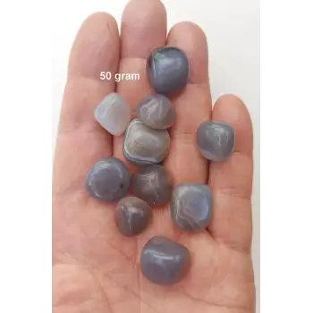 Minik Mavi Akik 50 Gram Tamburlu Parçalar 614