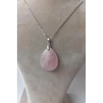 Pembe Kuvars Kolye 467-3