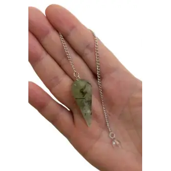 Prehnit Doğal Taş Pandül - Sarkaç 316-2