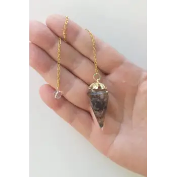 Renkli Turmalin Taşlı Orgonit Pandül Sarkaç 440-4