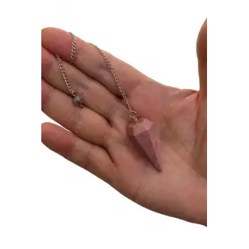 Rodonit Doğal Taş Pandül - Sarkaç 526-1