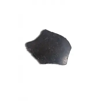 Shungite Şungit Taşı Düz Kesim Doğal Parça 469-1