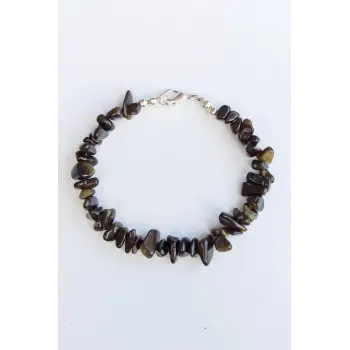 Siyah Obsidyen Bileklik Kırıktaş 628-3