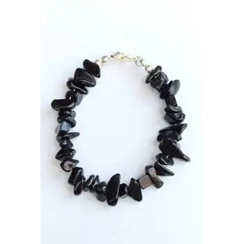 Siyah Oniks Bileklik Kırıktaş 625-3