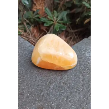 Turuncu Kalsit Tamburlu Büyük Parça TK-7