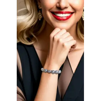 Yassı İnci Bileklik Gümüş Malzeme 332-2