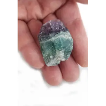 Yeşil Mor Florit Doğal Kütle 432