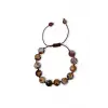 10 mm Hakiki Tibet Akiği Bileklik Makrome Ayarlı 471-2