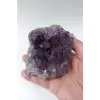 Koyu Mor Doğal Ametist Standlı Dekoratif Parça KMA31
