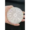 Burçlar, Astroloji Desenli Enerji Yükleyici Beyaz Selenit Plaka 42