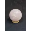 Doğal Pembe Kuvars Dekoratif Küre Sevgi Taşı PK6